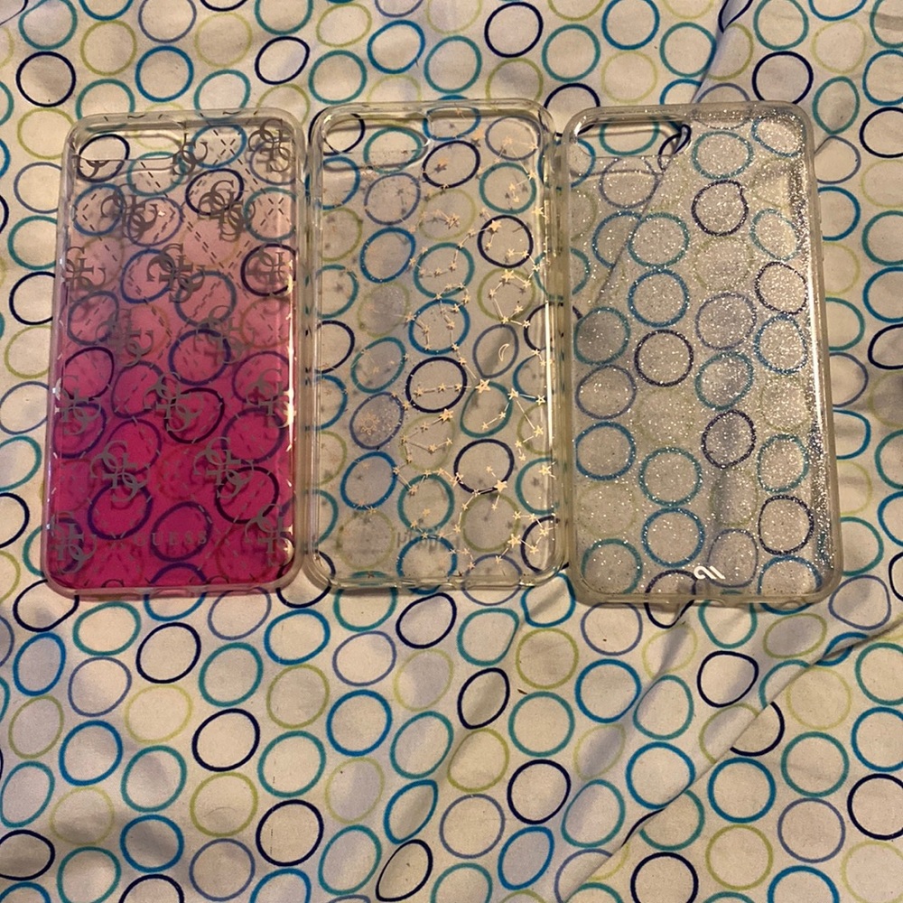 A set of three iPhone 8 Plus cases